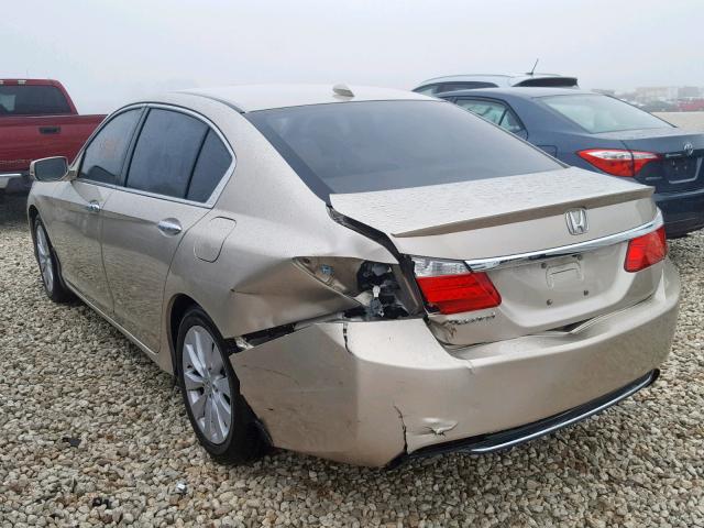 1HGCR2F83EA175583 - 2014 HONDA ACCORD EXL TAN photo 3