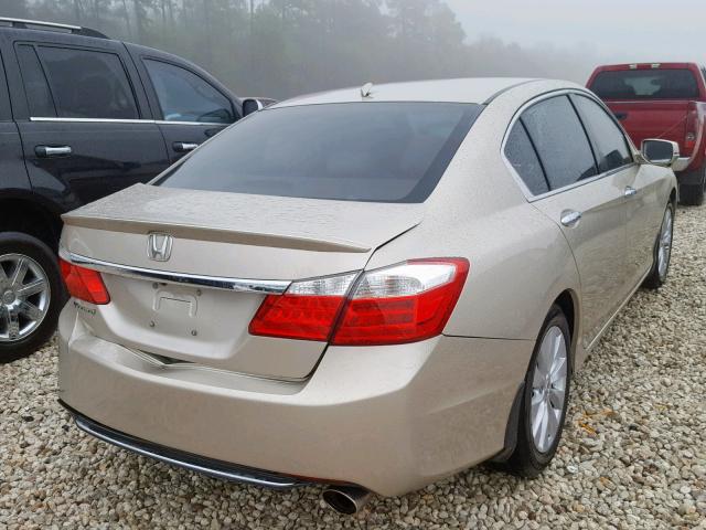 1HGCR2F83EA175583 - 2014 HONDA ACCORD EXL TAN photo 4