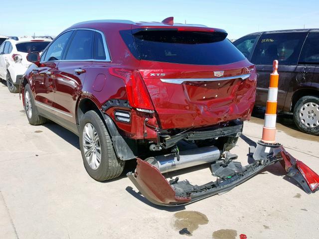 1GYKNCRSXJZ229146 - 2018 CADILLAC XT5 LUXURY BURGUNDY photo 3