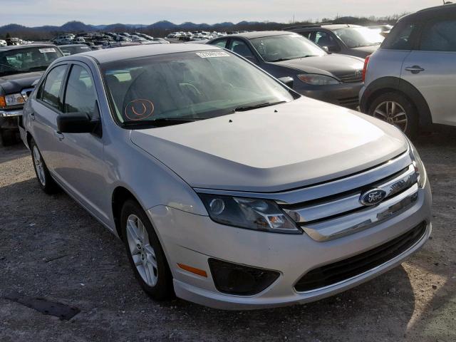 3FAHP0GA2AR282145 - 2010 FORD FUSION S SILVER photo 1