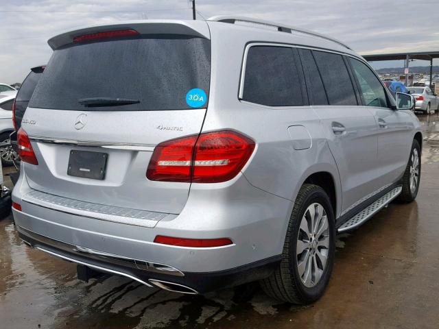 4JGDF6EEXHA851229 - 2017 MERCEDES-BENZ GLS 450 4M SILVER photo 4