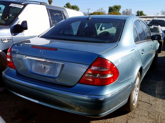 WDBUF65J93A126584 - 2003 MERCEDES-BENZ E 320 TEAL photo 4