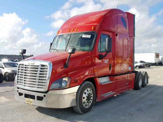 3AKJGLD51FSGR9329 - 2015 FREIGHTLINER CASCADIA 1 RED photo 2