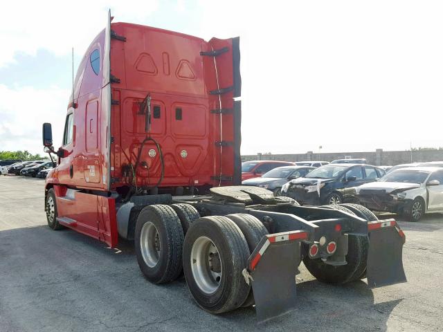 3AKJGLD51FSGR9329 - 2015 FREIGHTLINER CASCADIA 1 RED photo 3