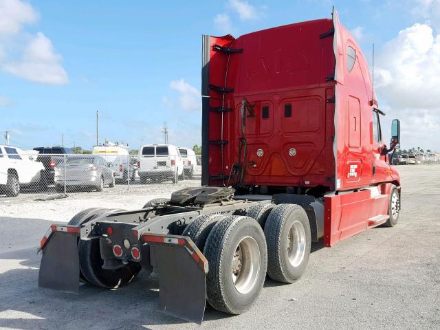 3AKJGLD51FSGR9329 - 2015 FREIGHTLINER CASCADIA 1 RED photo 4