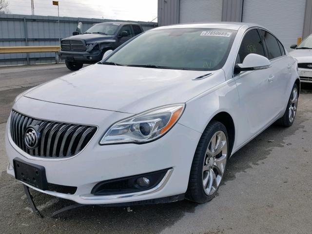 2G4GK5EX0F9298183 - 2015 BUICK REGAL WHITE photo 2