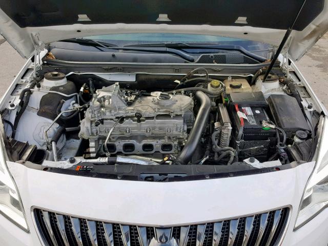 2G4GK5EX0F9298183 - 2015 BUICK REGAL WHITE photo 7