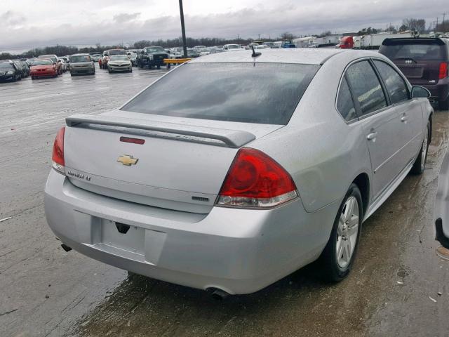 2G1WB5E39E1164579 - 2014 CHEVROLET IMPALA LIM SILVER photo 4