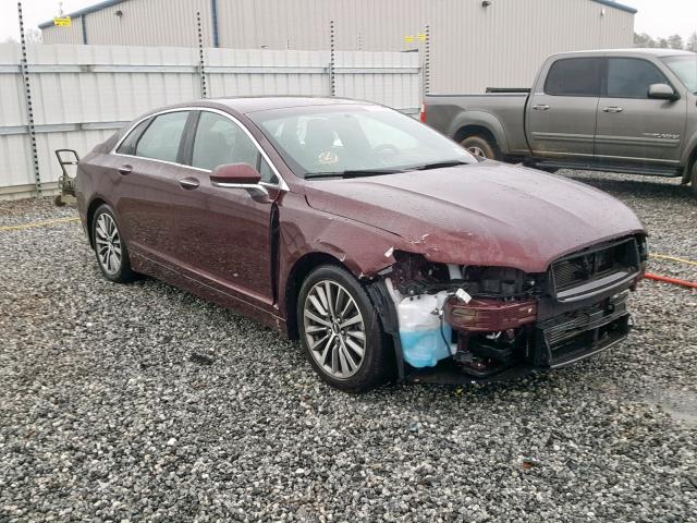 3LN6L5B92JR621232 - 2018 LINCOLN MKZ PREMIE BURGUNDY photo 1