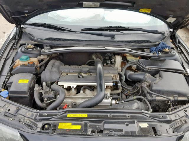 YV1SW58D822250955 - 2002 VOLVO V70 2.4T BLACK photo 7