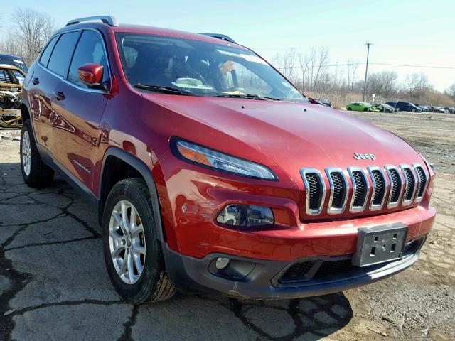 1C4PJMCB5EW317941 - 2014 JEEP CHEROKEE L BURGUNDY photo 1