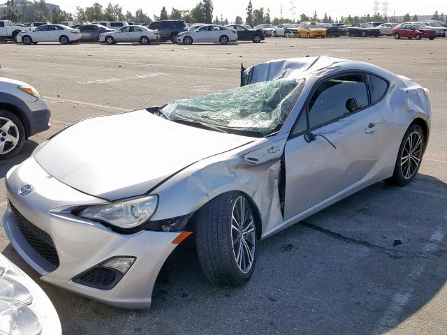 JF1ZNAA18D2710222 - 2013 TOYOTA SCION FR-S SILVER photo 2