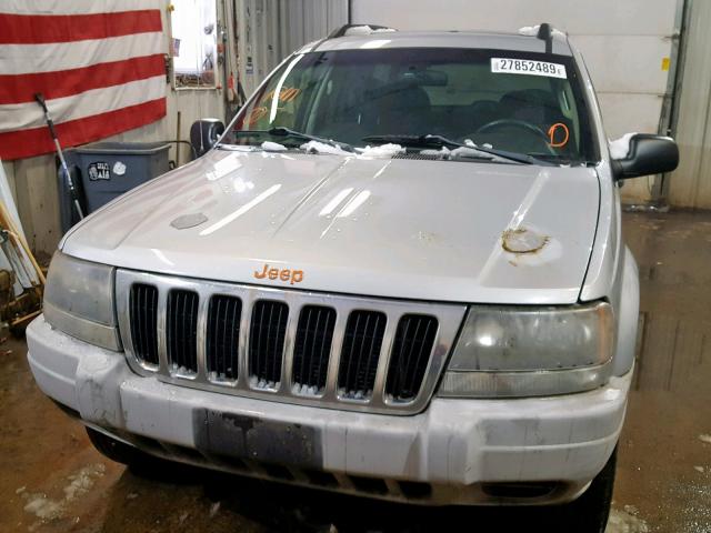 1J4GW48S43C579551 - 2003 JEEP GRAND CHER SILVER photo 9