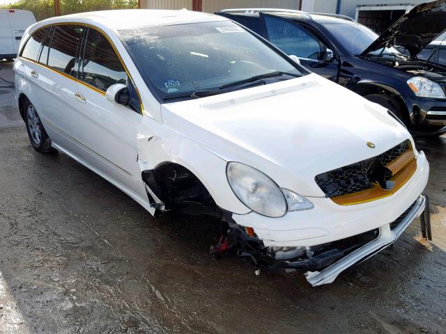 4JGCB65E87A051860 - 2007 MERCEDES-BENZ R 350 WHITE photo 1