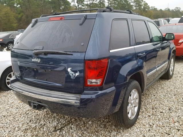 1J8HR58P89C543656 - 2009 JEEP GRAND CHER BLUE photo 4