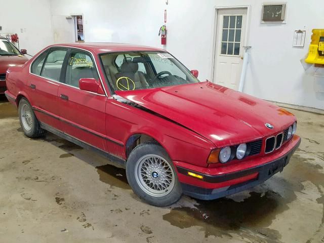 WBAHD2317K2094695 - 1989 BMW 535 I AUTO RED photo 1