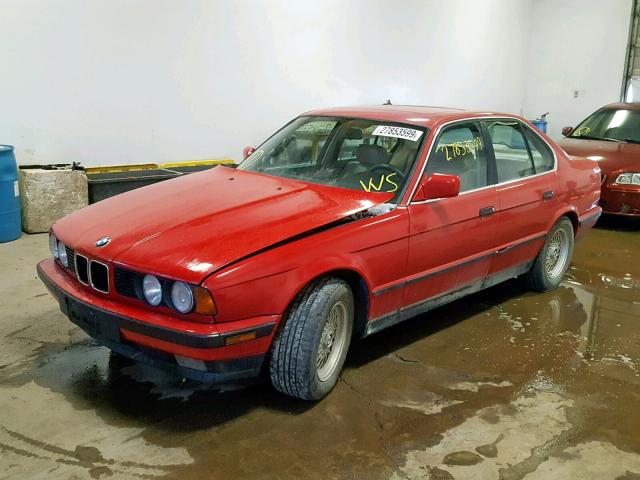 WBAHD2317K2094695 - 1989 BMW 535 I AUTO RED photo 2