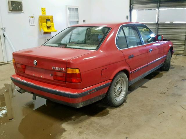 WBAHD2317K2094695 - 1989 BMW 535 I AUTO RED photo 4