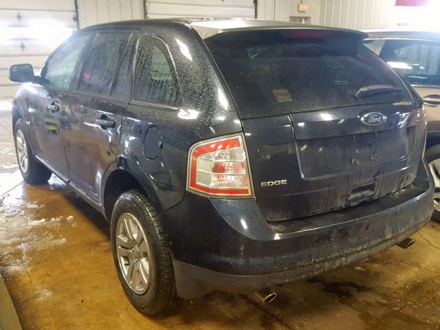 2FMDK3GC0ABA06387 - 2010 FORD EDGE SE BLACK photo 3