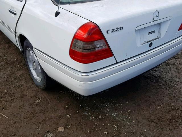 WDBHA22E8TF434817 - 1996 MERCEDES-BENZ C220 WHITE photo 9