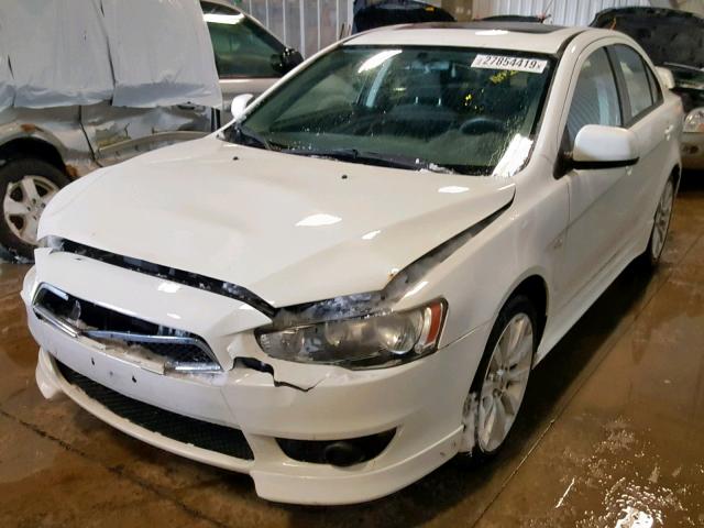 JA3AU86U78U022680 - 2008 MITSUBISHI LANCER GTS WHITE photo 2