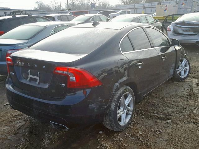 YV140MFKXF1358768 - 2015 VOLVO S60 PREMIE BLACK photo 4