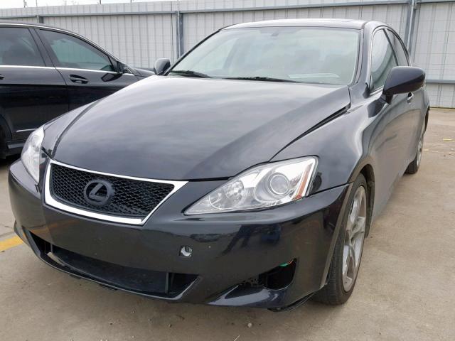 JTHBE262772011363 - 2007 LEXUS IS 350 BLACK photo 2