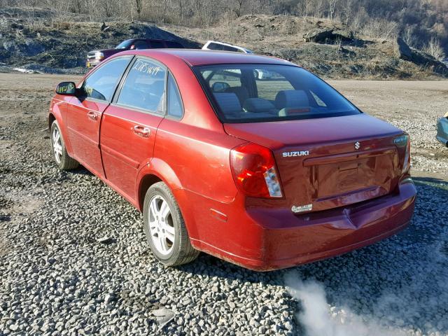 KL5JD56Z76K473098 - 2006 SUZUKI FORENZA RED photo 3