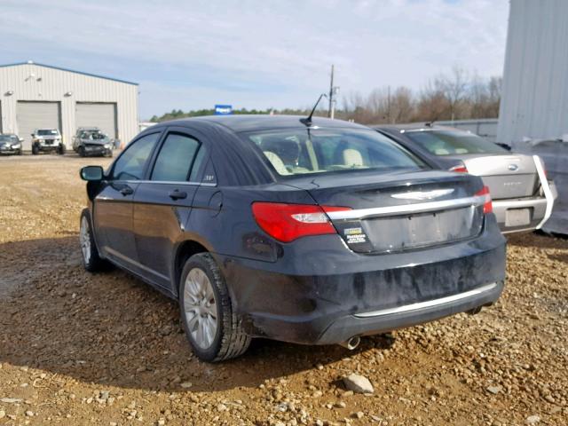 1C3CCBAG8CN246379 - 2012 CHRYSLER 200 LX BLACK photo 3