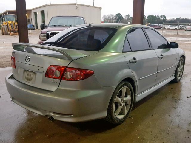 1YVHP80D655M54953 - 2005 MAZDA 6 S SILVER photo 4