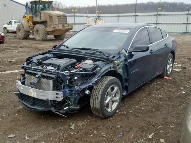 1G1ZB5ST2HF291088 - 2017 CHEVROLET MALIBU LS 蓝色 照片 2