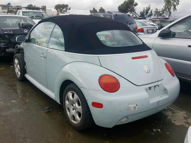 3VWCK21YX3M315569 - 2003 VOLKSWAGEN NEW BEETLE Blau Foto 3