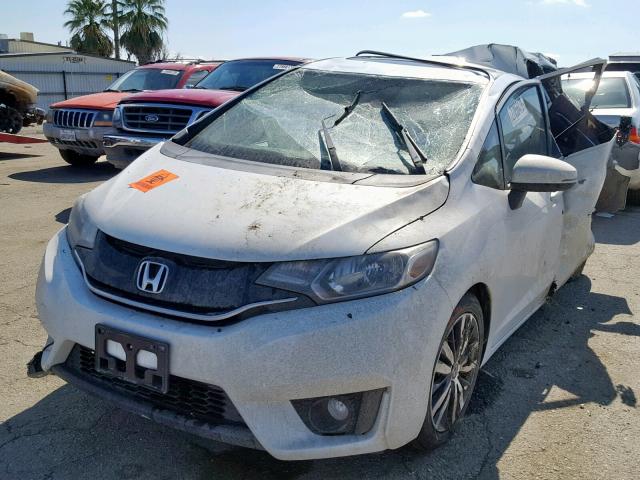 3HGGK5H86FM749151 - 2015 HONDA FIT EX WHITE photo 2