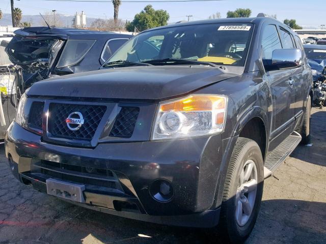 5N1AA0ND8CN600068 - 2012 NISSAN ARMADA SV BLACK photo 2