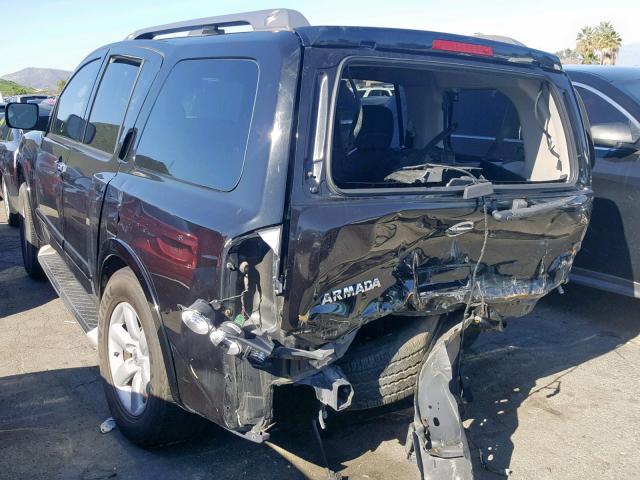 5N1AA0ND8CN600068 - 2012 NISSAN ARMADA SV BLACK photo 3