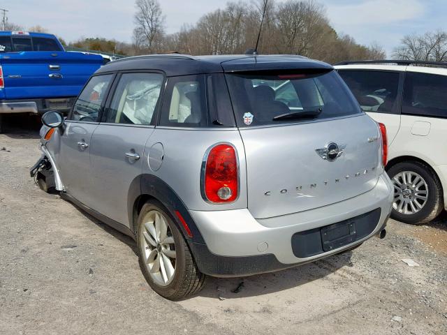 WMWZB3C56EWR36457 - 2014 MINI COOPER COU SILVER photo 3