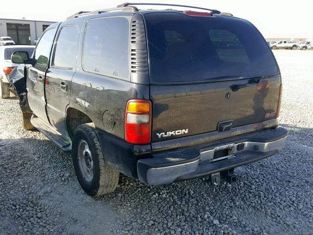 1GKEC13Z92R168574 - 2002 GMC YUKON BLACK photo 3