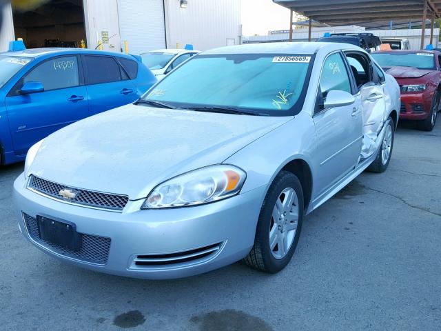 2G1WB5E31E1184633 - 2014 CHEVROLET IMPALA LIM SILVER photo 2