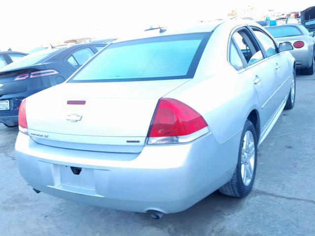 2G1WB5E31E1184633 - 2014 CHEVROLET IMPALA LIM SILVER photo 4