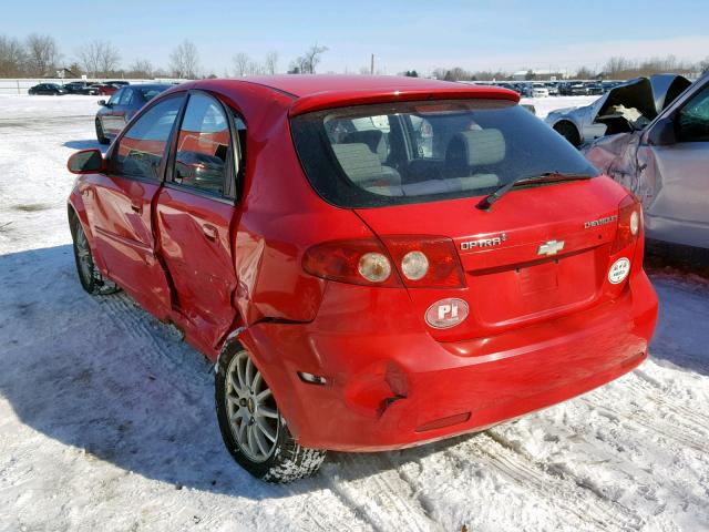 KL1JK69Z16K286416 - 2006 CHEVROLET OPTRA 5 LT RED photo 3