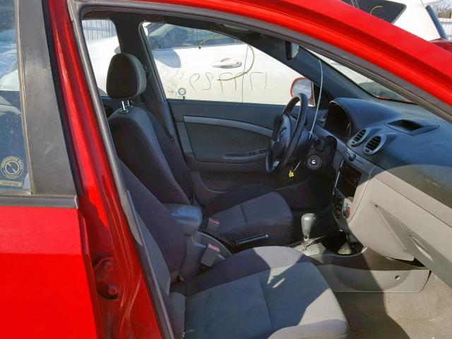 KL1JK69Z16K286416 - 2006 CHEVROLET OPTRA 5 LT RED photo 5