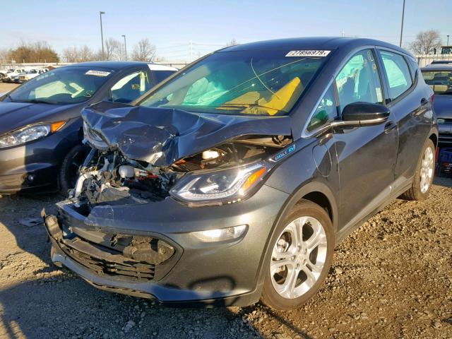 1G1FW6S01H4149555 - 2017 CHEVROLET BOLT EV LT GRAY photo 2