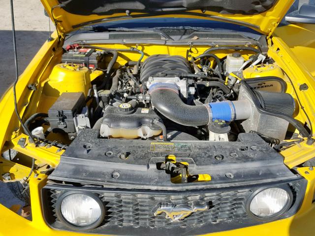 1ZVFT82H265255096 - 2006 FORD MUSTANG GT YELLOW photo 7