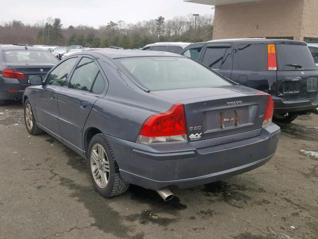 YV1RS592982675830 - 2008 VOLVO S60 2.5T GRAY photo 3