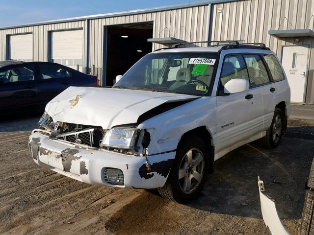 JF1SF65602H726281 - 2002 SUBARU FORESTER S WHITE photo 2