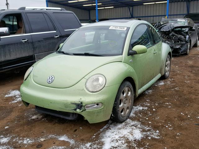 3VWCB21C22M400392 - 2002 VOLKSWAGEN NEW BEETLE Grün Foto 2
