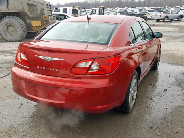 1C3LC56R48N113766 - 2008 CHRYSLER SEBRING TO BURGUNDY photo 4