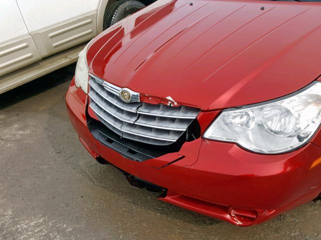 1C3LC56R48N113766 - 2008 CHRYSLER SEBRING TO BURGUNDY photo 9