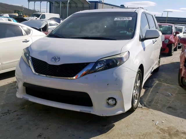 5TDXK3DC1DS302480 - 2013 TOYOTA SIENNA SPO WHITE photo 2