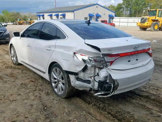 KMHFH4JG4EA424817 - 2014 HYUNDAI AZERA GLS WHITE photo 3